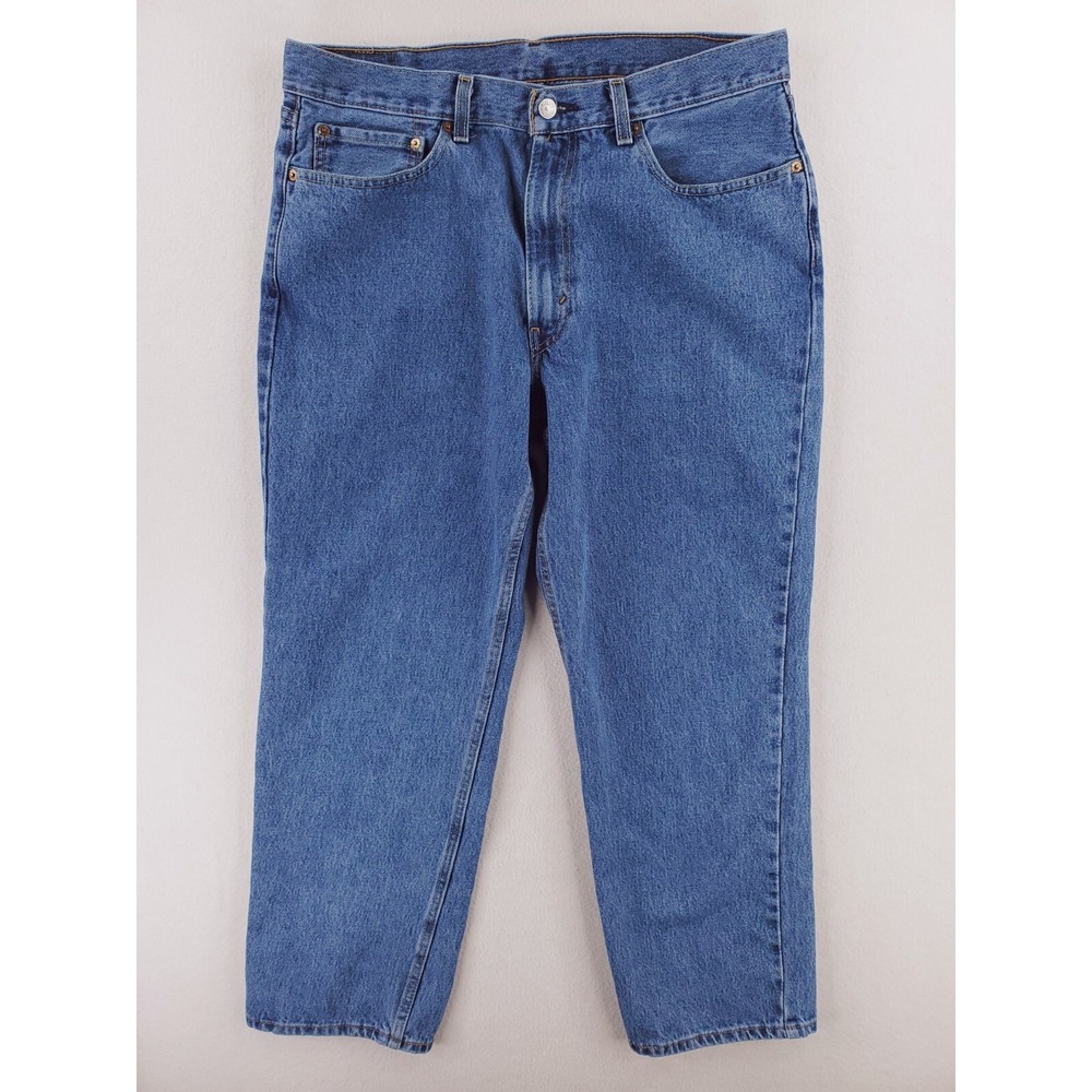 Levis Jeans Mens 36x30 550 Relaxed Tapered Heavy Denim Work Pants Baggy Y2K